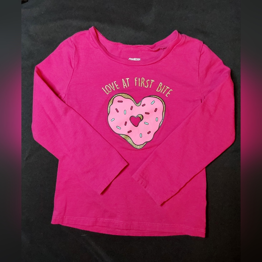 Donut heart love at first bite long sleeve t-shirt